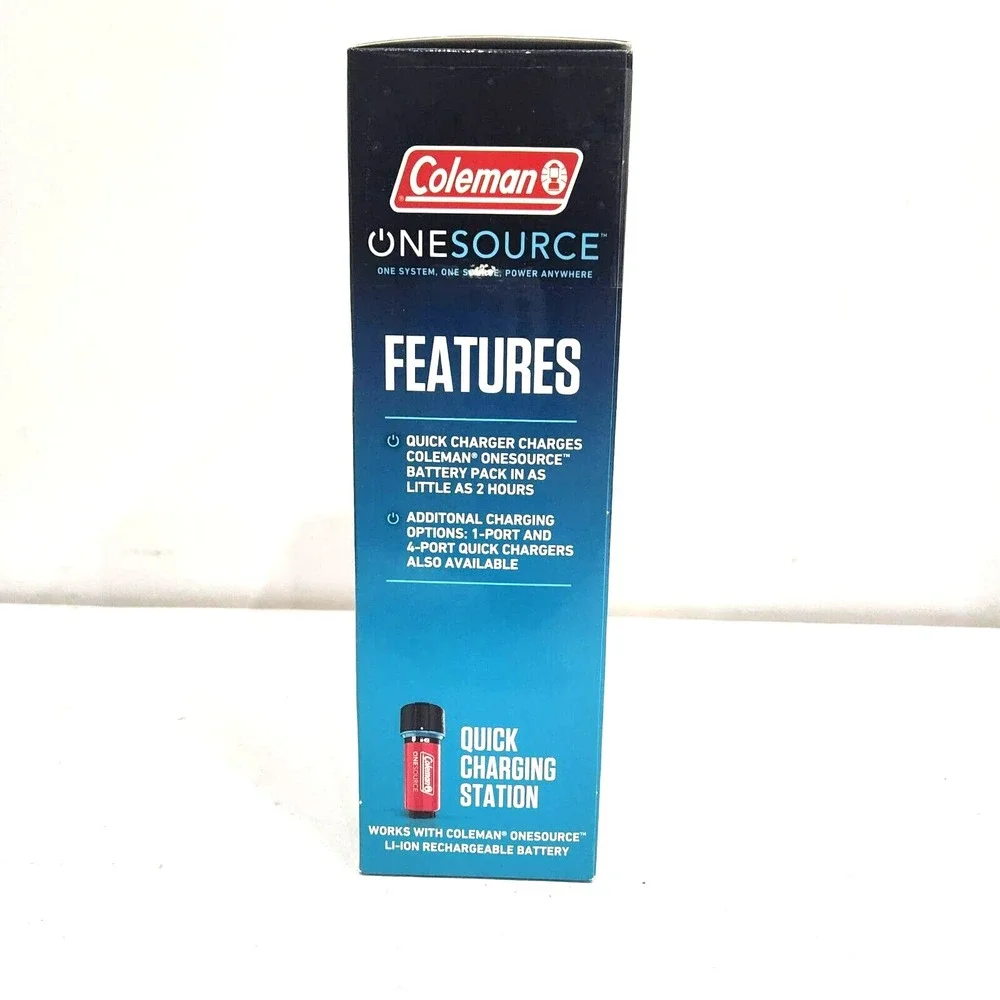 Coleman OneSource Rechargeable 2 Port Battery Quick Charging Station‎ 4800 mAh